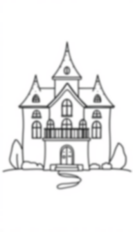 Free mansion - mansion Coloring Page for Kids - Printable PDF & PNG