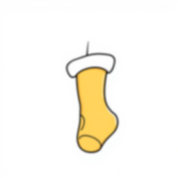 Free stocking hung - stocking, hung Coloring Page for Kids - Printable PDF & PNG