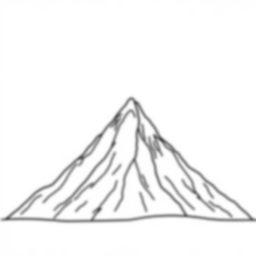 mountain - mountain coloring page