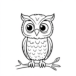 adorable owl - adorable, owl coloring page
