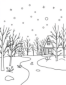 Free winter wonderland - winter, wonderland Coloring Page for Kids - Printable PDF & PNG