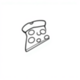 Free pizza slice - pizza slice Coloring Page for Kids - Printable PDF & PNG