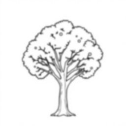 tree - tree coloring page