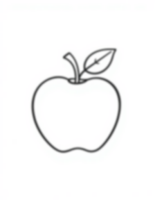 Free apple - apple Coloring Page for Kids - Printable PDF & PNG