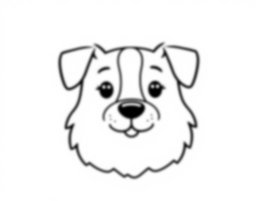 Free dog face - dog, face Coloring Page for Kids - Printable PDF & PNG