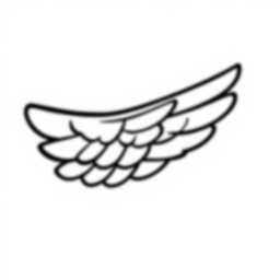 Free bird wing - bird, wing Coloring Page for Kids - Printable PDF & PNG