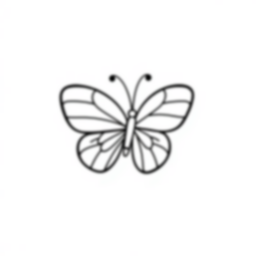 Free butterfly wing - butterfly, wing Coloring Page for Kids - Printable PDF & PNG