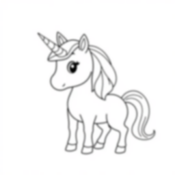 unicorn - unicorn coloring page
