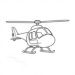 Free helicopter flying - flying, helicopter Coloring Page for Kids - Printable PDF & PNG