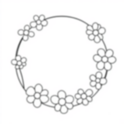 Free floral frame - floral, frame Coloring Page for Kids - Printable PDF & PNG