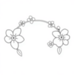 flower crown - flower, crown coloring page