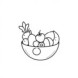 Free fruit salad - fruit, salad Coloring Page for Kids - Printable PDF & PNG