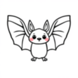Free bat - bat Coloring Page for Kids - Printable PDF & PNG