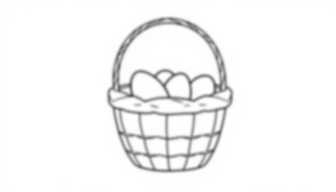 Free easter basket - basket, easter Coloring Page for Kids - Printable PDF & PNG