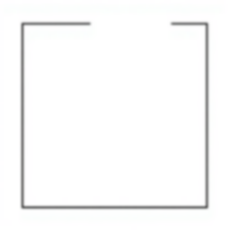 basic square - square, basic coloring page