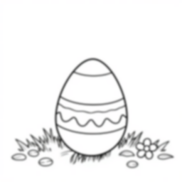 easter egg - easter egg. coloring page