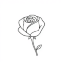 white rose - rose, white coloring page