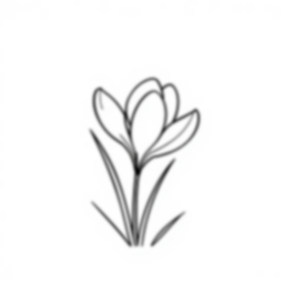 Free crocus - crocus Coloring Page for Kids - Printable PDF & PNG
