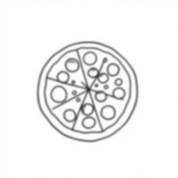 Free whole pizza - pizza, whole, food Coloring Page for Kids - Printable PDF & PNG