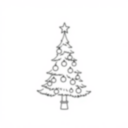 Free christmas tree with ornaments - christmas tree, ornaments Coloring Page for Kids - Printable PDF & PNG