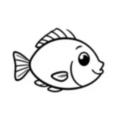 Free fish detail - fish, detail Coloring Page for Kids - Printable PDF & PNG