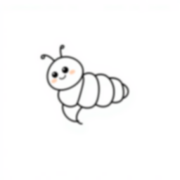 Free cocoon - butterfly, nature, cocoon Coloring Page for Kids - Printable PDF & PNG