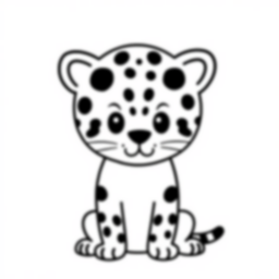 Free leopard spots - leopard, spots Coloring Page for Kids - Printable PDF & PNG