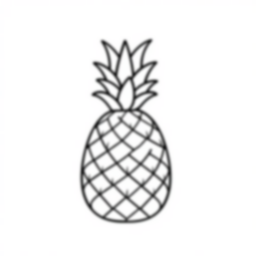 Free pineapple - pineapple Coloring Page for Kids - Printable PDF & PNG