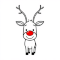Free rudolph red nose - rudolph, red nose Coloring Page for Kids - Printable PDF & PNG