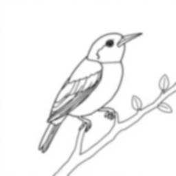 tanager colorful - tanager, colorful coloring page