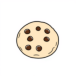 Free chocolate chip cookie - chocolate chip cookie Coloring Page for Kids - Printable PDF & PNG