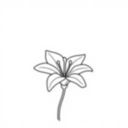 Free white lily - white lily Coloring Page for Kids - Printable PDF & PNG