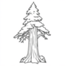 Free redwood tree - redwood tree Coloring Page for Kids - Printable PDF & PNG