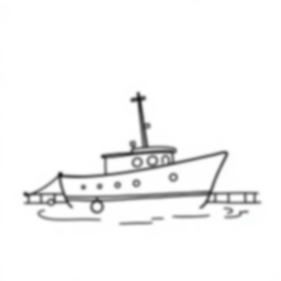 Free harbor - water, harbor, boats Coloring Page for Kids - Printable PDF & PNG