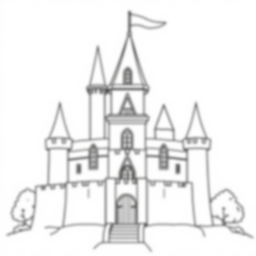 castle - castle coloring page