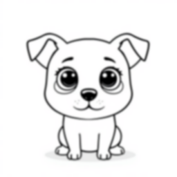 Free dog eyes - dog, eyes Coloring Page for Kids - Printable PDF & PNG