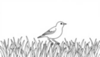 bunting in field - bunting, field coloring page