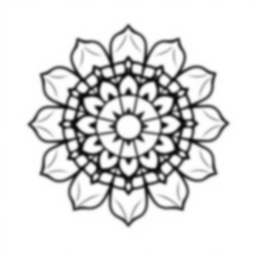 Free geometric mandala - mandala, geometric Coloring Page for Kids - Printable PDF & PNG