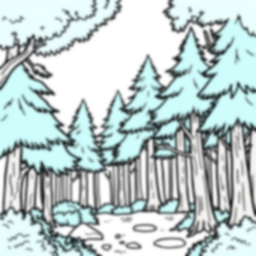 forest - forest coloring page