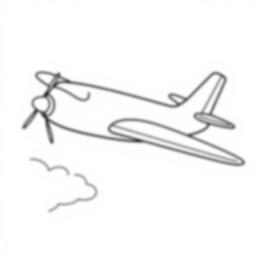 airplane - airplane coloring page