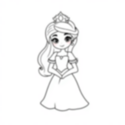 princess - princess coloring page