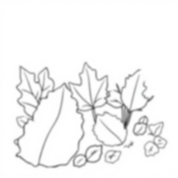 Free fall foliage - foliage, fall Coloring Page for Kids - Printable PDF & PNG