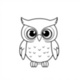 adorable owl - adorable, owl coloring page