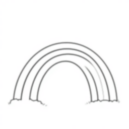 rainbow - rainbow coloring page