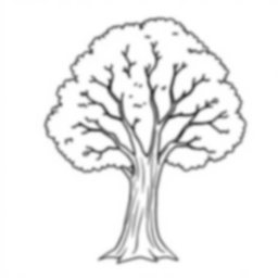 tree - tree coloring page