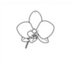 Free orchid - orchid Coloring Page for Kids - Printable PDF & PNG