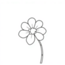 flower - flower coloring page