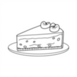 Free cheesecake - cheesecake Coloring Page for Kids - Printable PDF & PNG