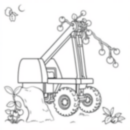 Free cherry picker - cherry picker Coloring Page for Kids - Printable PDF & PNG