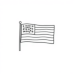 Free american flag - american flag Coloring Page for Kids - Printable PDF & PNG